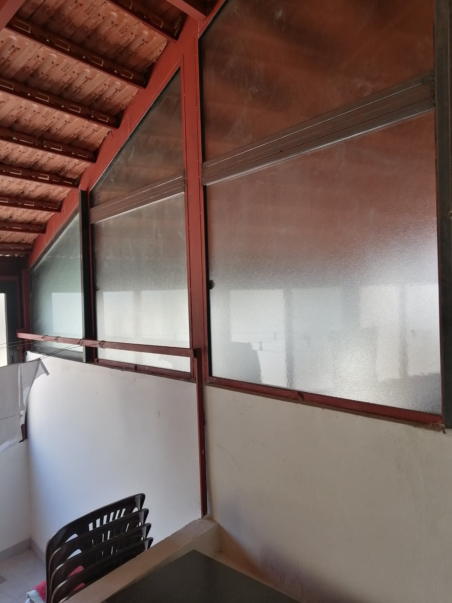 Steel frame and glazing installation